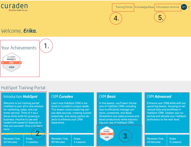 TrainingPortal_Homescreen